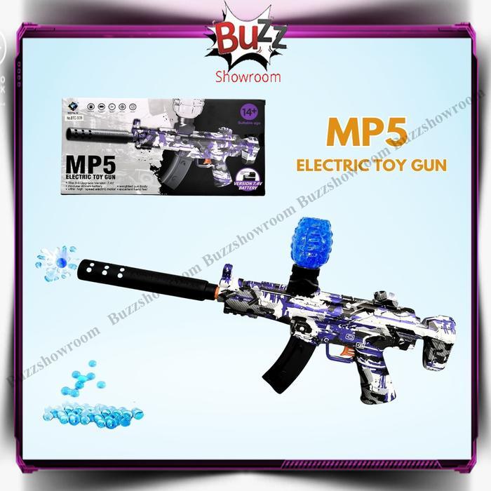 Mainan Tembakan Anak WGG MP5 Electronic Toy Gun Assault Rifle Gel Blaster Watergel Navy