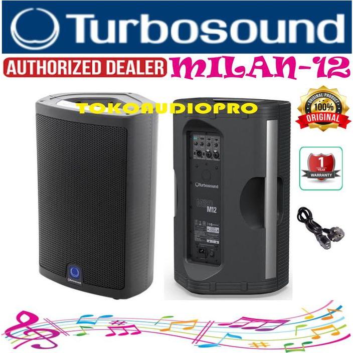 Turbosound Milan M12 12-Inch Powered Speaker Aktif M-12 Co