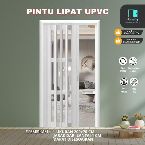Pintu Folding-Pintu Lipat UPVC-Pintu pvc ,pintu kamar mandi, pintu indoor, pintu lipat