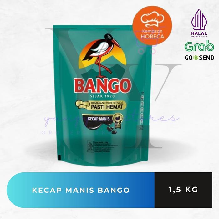 1 Dus Isi 6 Bungkus Kecap Manis Bango Refill 1,5 Kg Terpercaya
