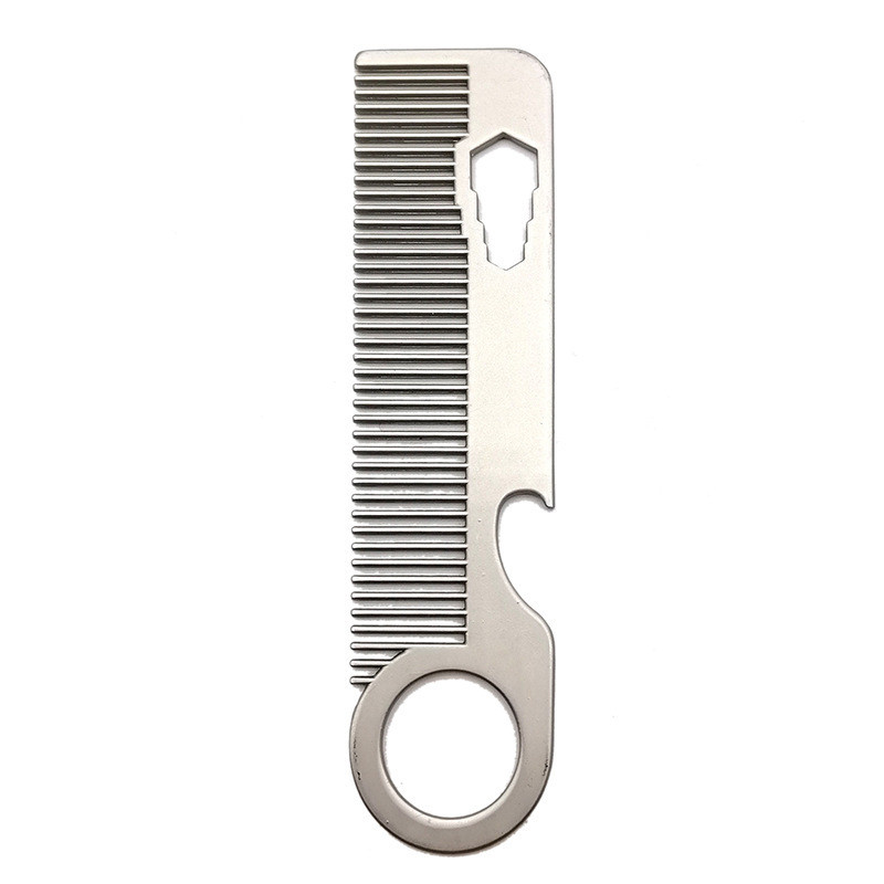 Stainless Steel Comb Portable Hair Comb Mini Comb Beard Comb Men's Beard Comb Styling Comb
