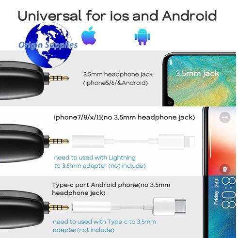 Microphone Mic Clip On Wireless UHF PRANK VLOG untuk HP Live Zoom