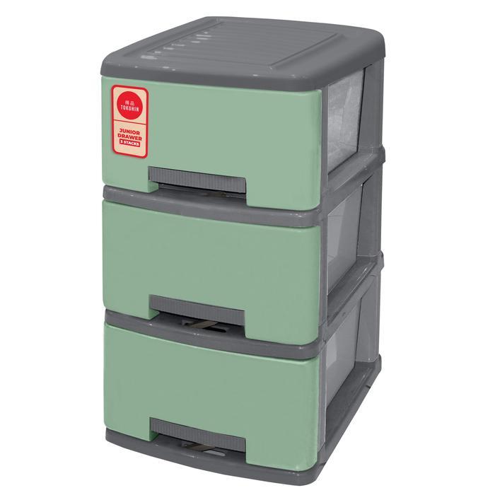 Technoplast drawer tokuhin 3 susun serbaguna drawer multifungsi laci plastik tempat penyimpanan