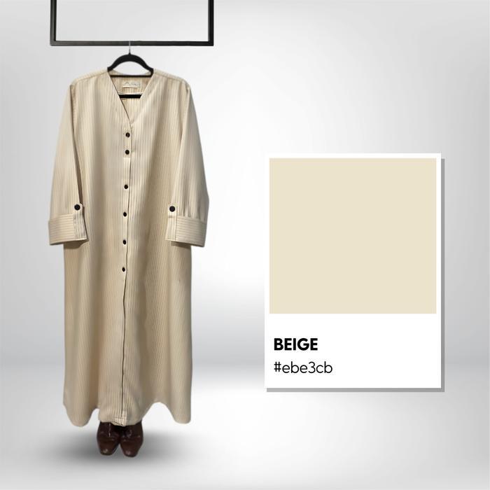 NEIMA STRIP ABAYA MATERIAL SEMI WOOL PREMIUM DESAIN BY NISIN HIJAB OFFICIAL