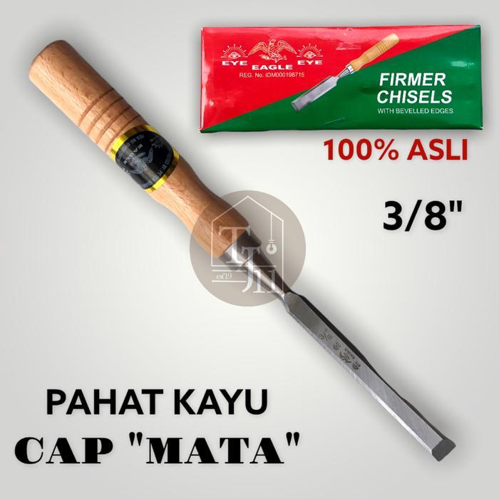 Pahat Kayu Baja Cap Mata Ukuran 3/8" / Tatah Pisau Kayu Cap Mata