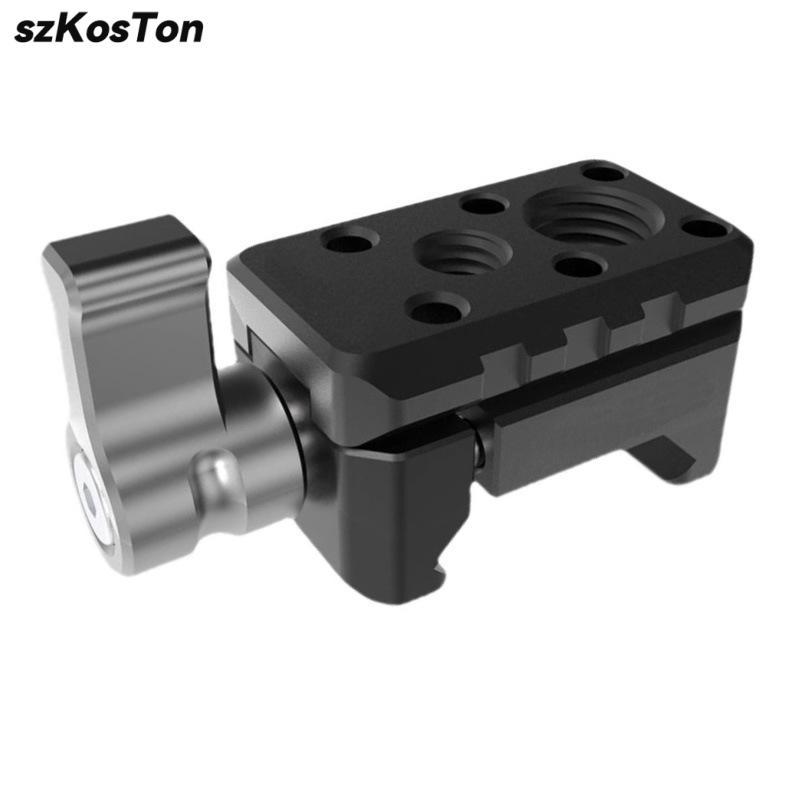 Nato Clamp Quick Release Nato Rail Clamp W 1/4 3/8 Threaded Hole For Arri Locating Pin Video Light