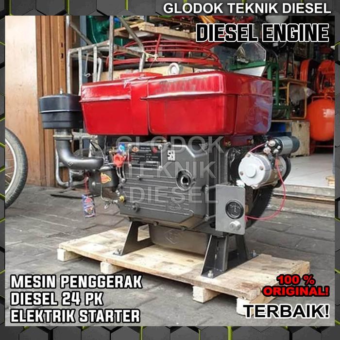 Mesin Engine Diesel 24 PK HP Elektrik Starter 1115 Penggerak Solar ORI