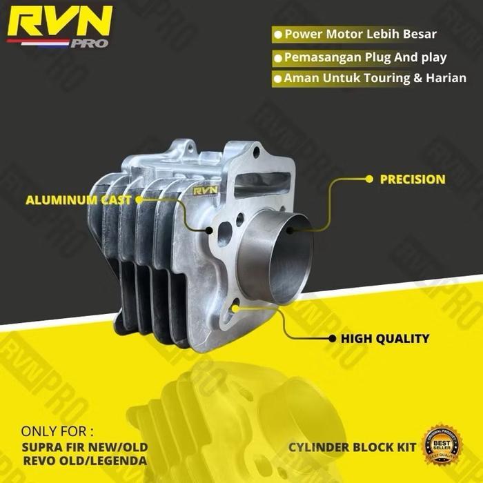 "New" BLOK SEHER BORING PAKET BOREUP BORE UP SUPRA FIT NEW REVO LAMA LEGENDA SUPRA FIT LAMA KFM 53MM