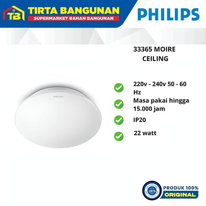 . PHILIPS 33365 22 WATT LED LAMPU PLAFON CEILING LAMP LAMPU RUANG TAMU CAHAYA 27K