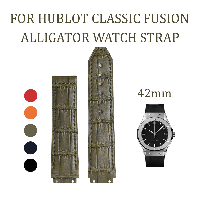 For Hublot Classic Fusion 42Mm 541/642/645 Alligator Watch Strap
