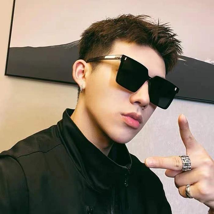 Kacamata Hitam Polarisasi UV400 Bingkai persegi Wanita Pria