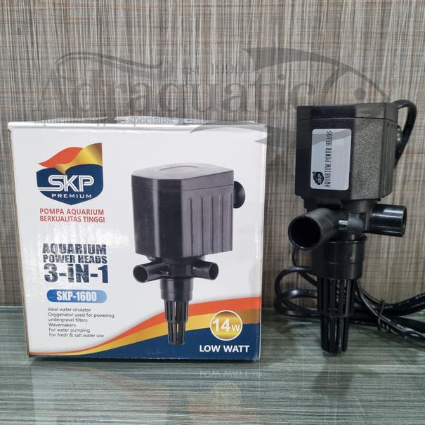 SKP-1600 POWER HEAD SUBMERSIBLE PUMP POMPA AIR CELUP FILTER AQUARIUM