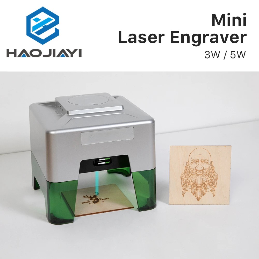 MINI Laser Engraver CNC DIY Laser Engraving Machine 5000mw Fast Mini Logo Mark Printer Cutter