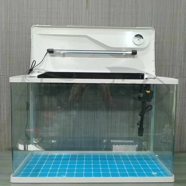 Sale Terlaris Aquarium 1 Set Bending Xs-820 Uk.80X33X58 Cm Filter + Lampu Akuarium Tank Kaca