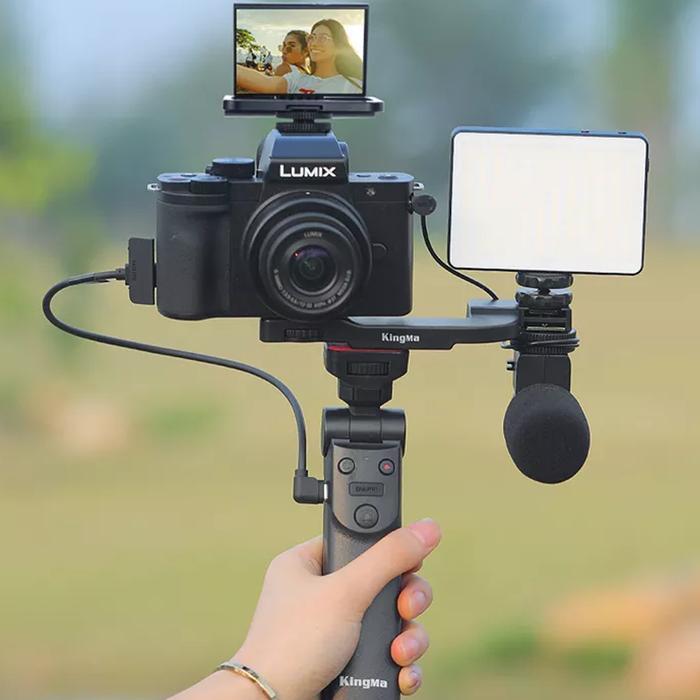KINGMA TRIPOD SHOOTING GRIP BM-PR1 UNTUK KAMERA MIRRORLESS PANASONIC DENGAN FUNGSI FLEKSIBEL TILT &