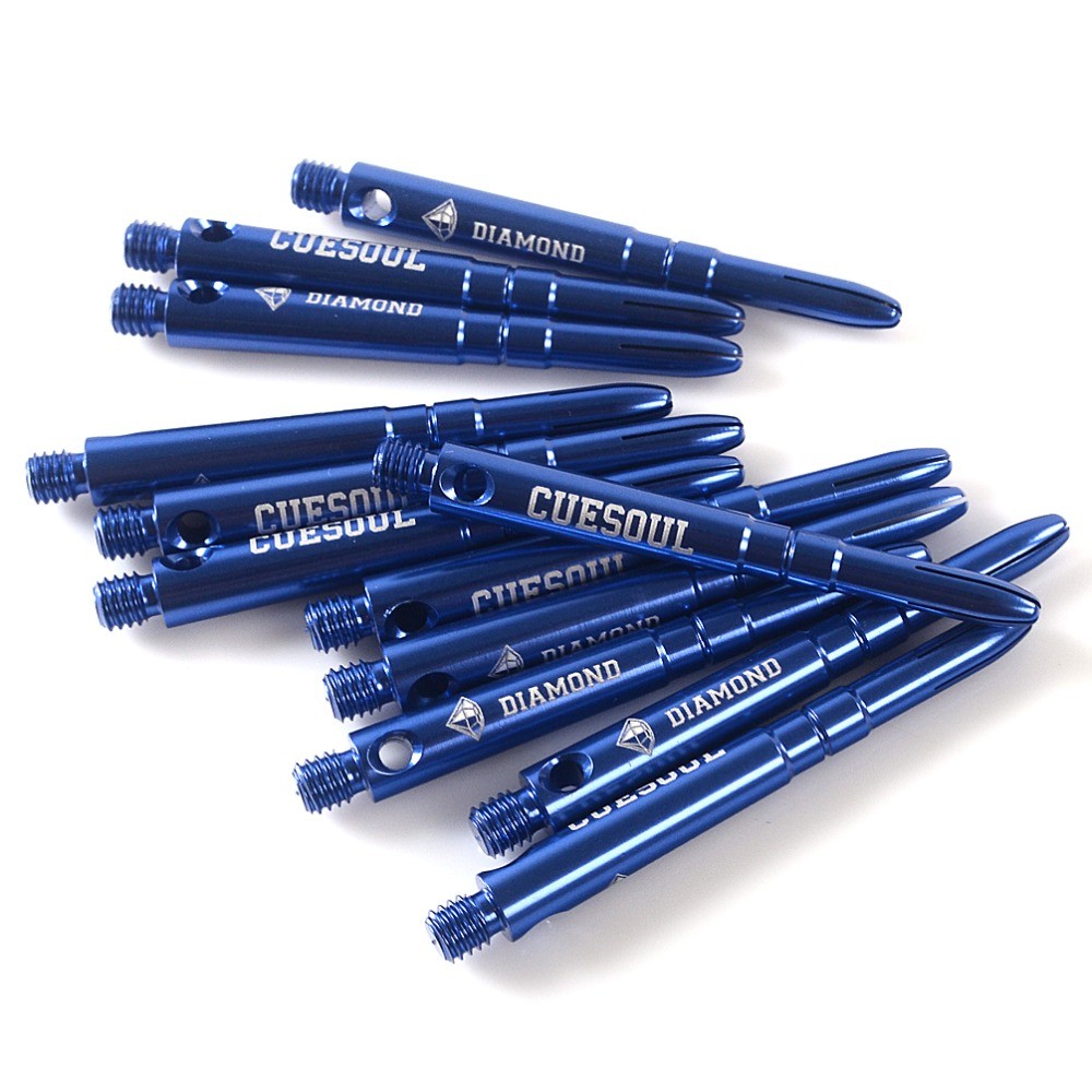 CUESOUL DIAMOND 12PCS 53mm 2BA Aluminium Dart Shafts Dart Accessoies - Medium