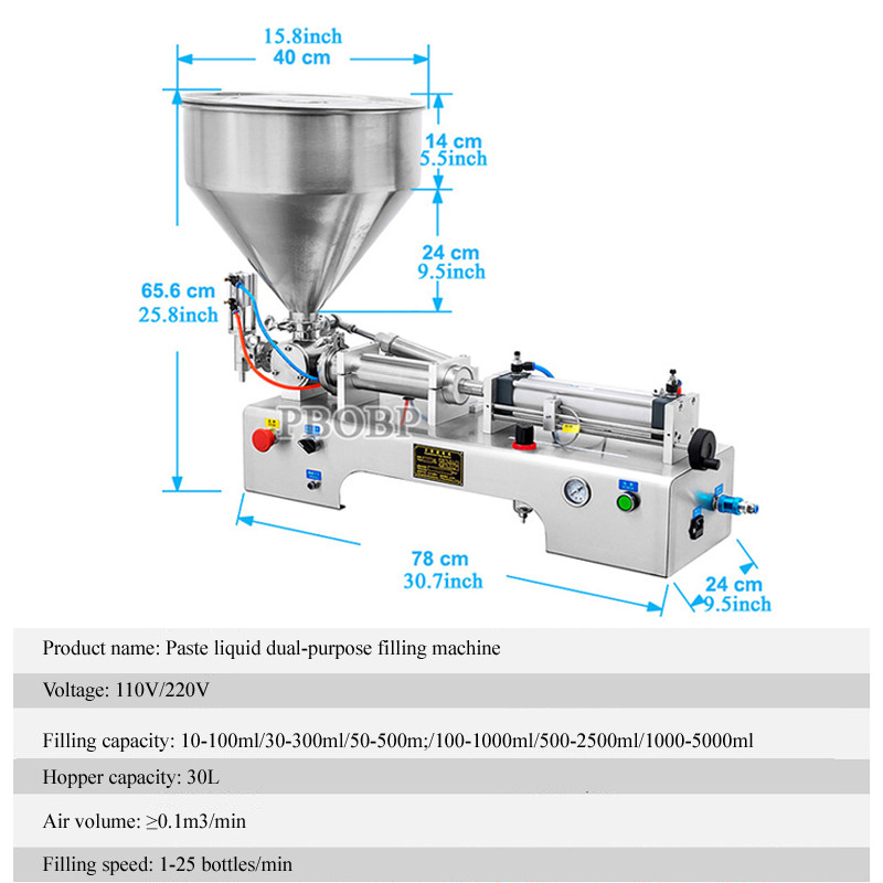 PBOBP Filling Machine For Liquid Paste Cosmetic Cream Liquid Filling Machine,Bottle Filling Machine