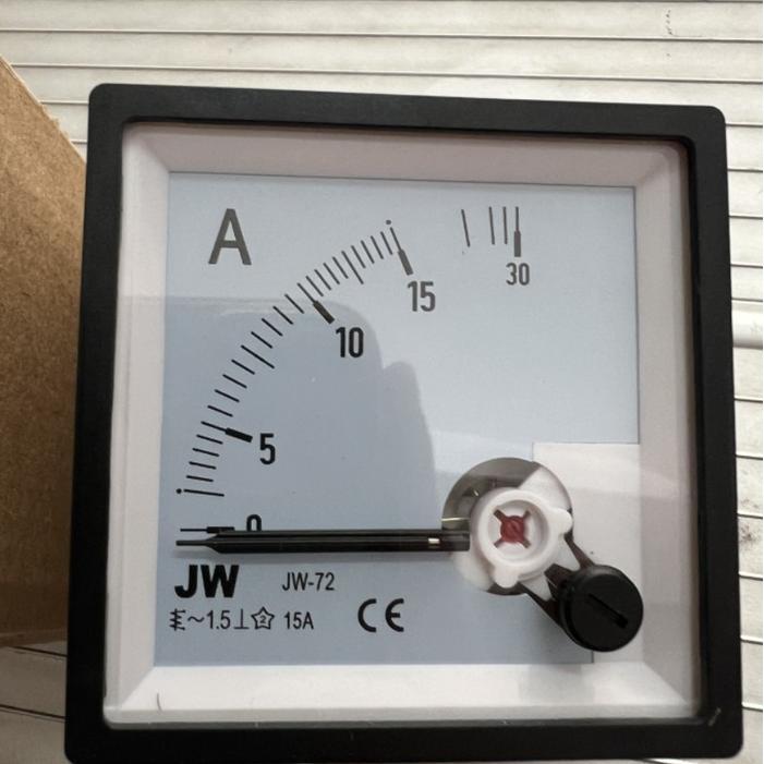 PANEL ampermeter amper meter analog jarum 72x72 72 x 72 via CT