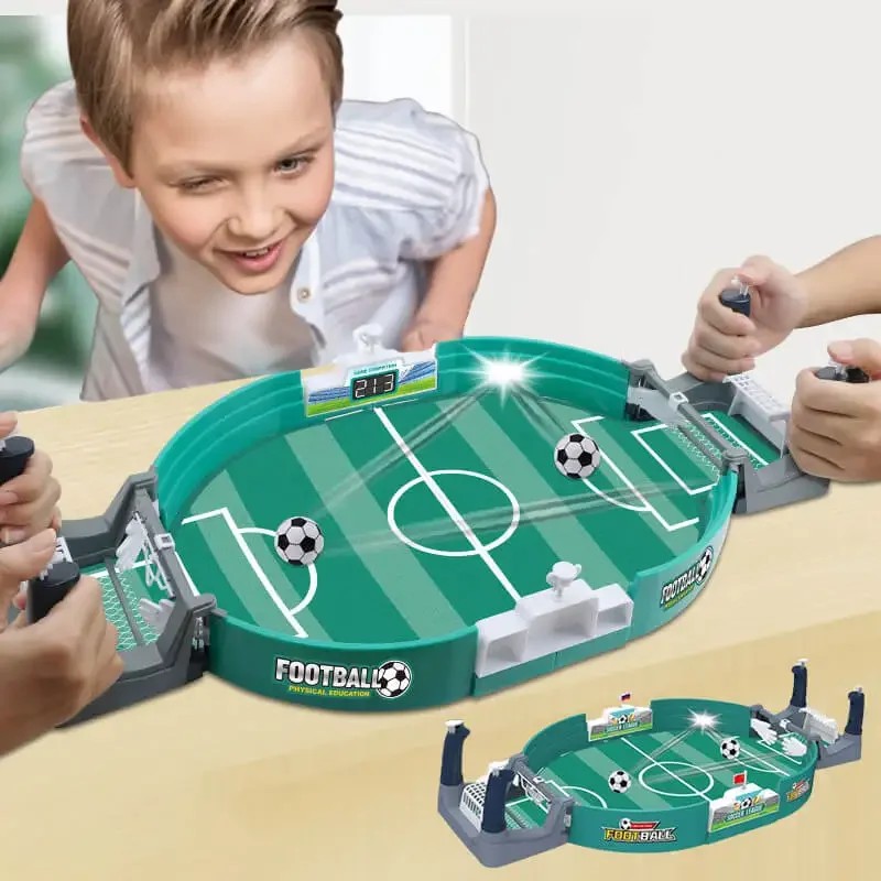 Tabletop Soccer Game for Kids, 2-Player Football Battle Toy, Interactive Desktop Sports Game for