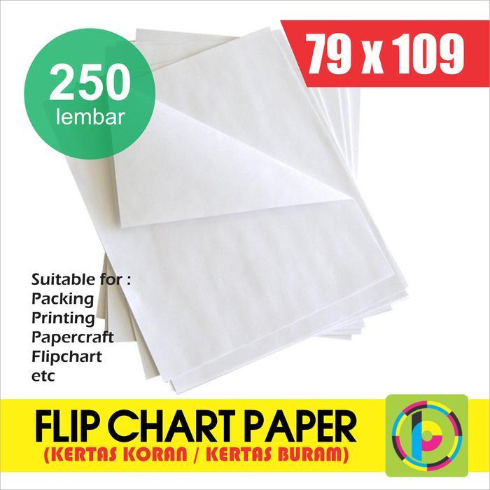Flip Chart Paper / Kertas Koran Uk. 79 X 109 Cm