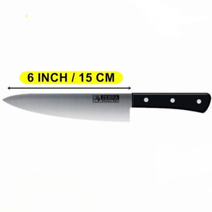 Pisau Dapur Zebra Stainless Steel Untuk Memasak - Kitchenware