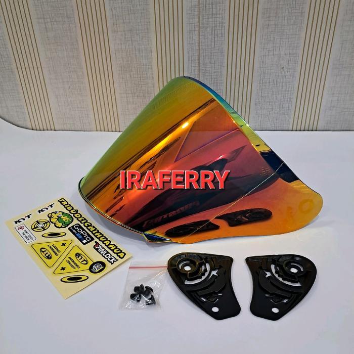 Terlaris Kaca Helm GHM Kenzo dengan Visor Datar Venom untuk Sepeda Motor - Motorcycle SALE