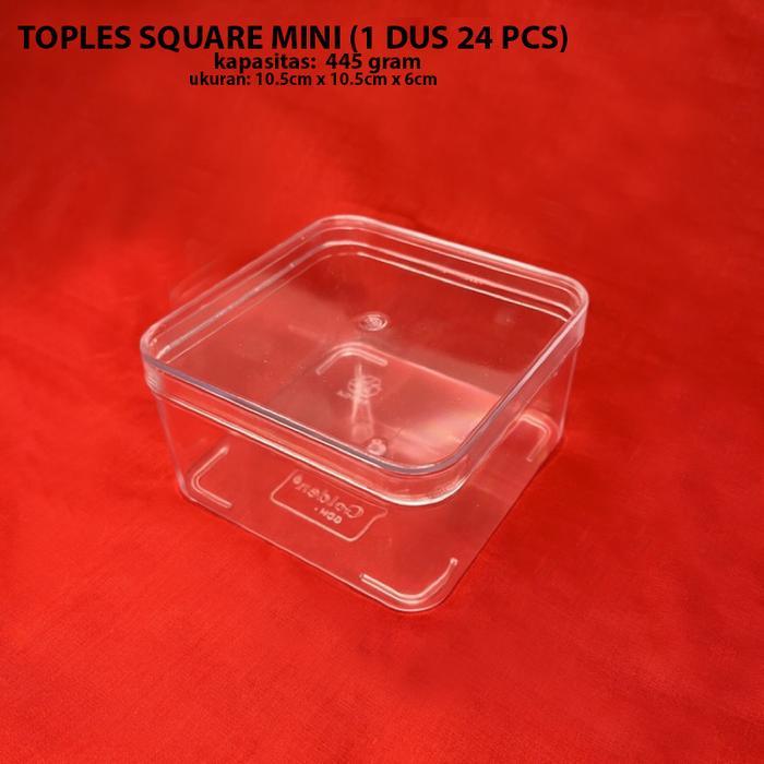 TOPLE KOTAK TOPLES SQUARE MINI TOPLES PLASTIK TOPLES DESSERT BOX