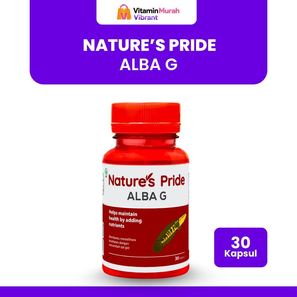 NATURE'S PRIDE ALBA G EKSTRAK IKAN GABUS ISI 30 & 100 KAPSUL