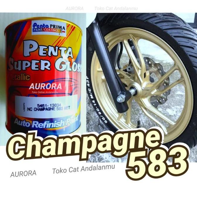 Cat Velg Champagne 583 Penta Super Gloss Emas Pelg Vario Scoopy PCX Emas Muda.