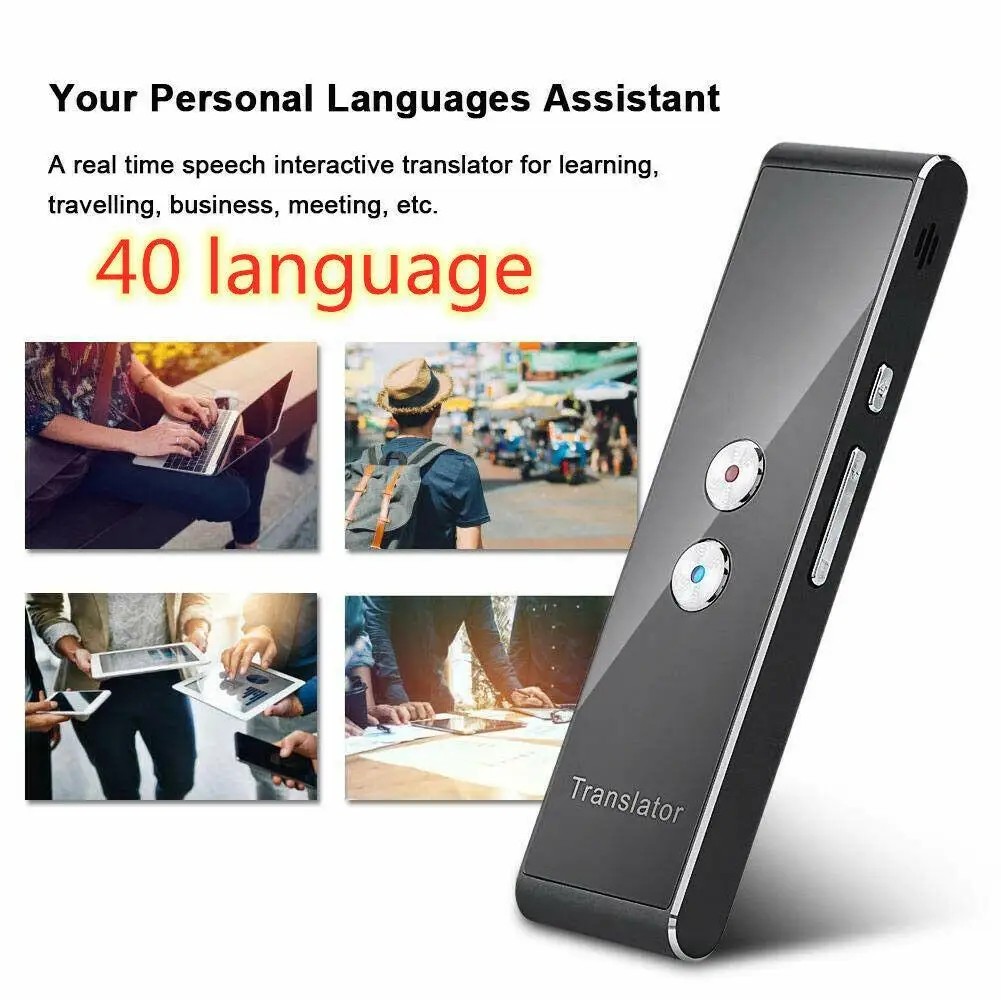 Wireless Voice Translate 40 Languages Multi Smart Instant Translated 2 Way Real Time Voice