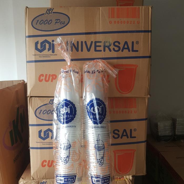 GELAS CUP PLASTIK PUSPAN ECOPLAST 22 OZ