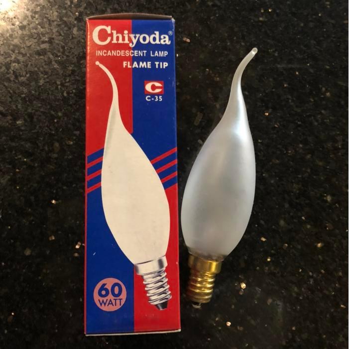 Bohlam Lampu Lilin E14 Ulir Api Pijar