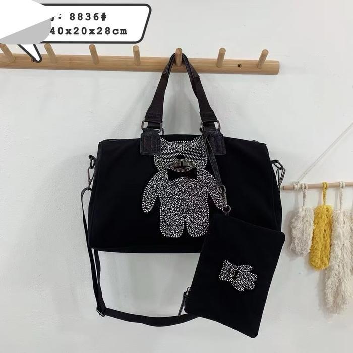 Promo 8836 Bear Parasut Tas Tote Wanita Premium Tas Olahraga Wanita Tas Pakaian Wanita Fashion
