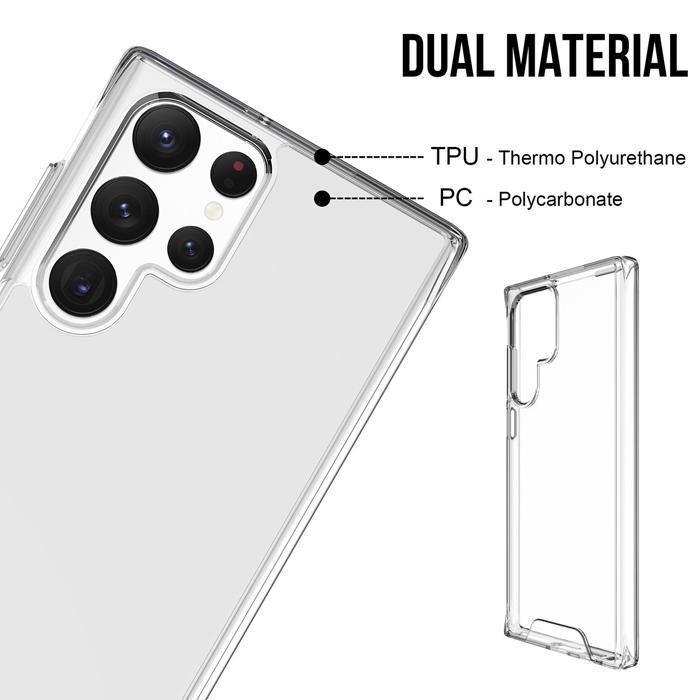 Gennext Casing For Samsung S22 S22Plus S22Ultra Plus Ultra Clear Crystal Softcase Hardcase