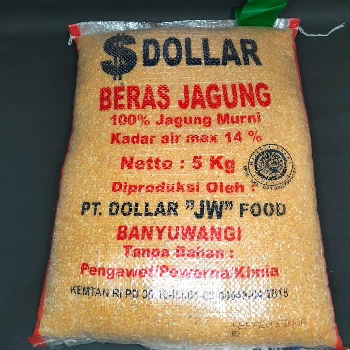 kemasan 5 kg beras jagung jagung dollar / beras jagung premium / beras jagung pulen / beras jagung