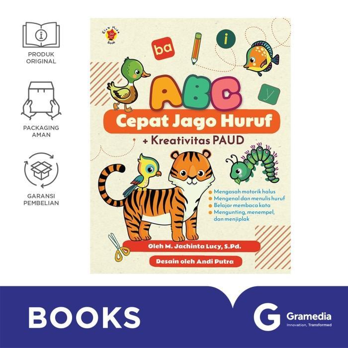 Buku ABC Cepat Jago Huruf + Kreativitas PAUD