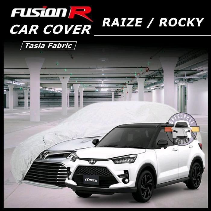 Cover Mobil RAIZE / ROCKY Fusion R Sarung Body Putih