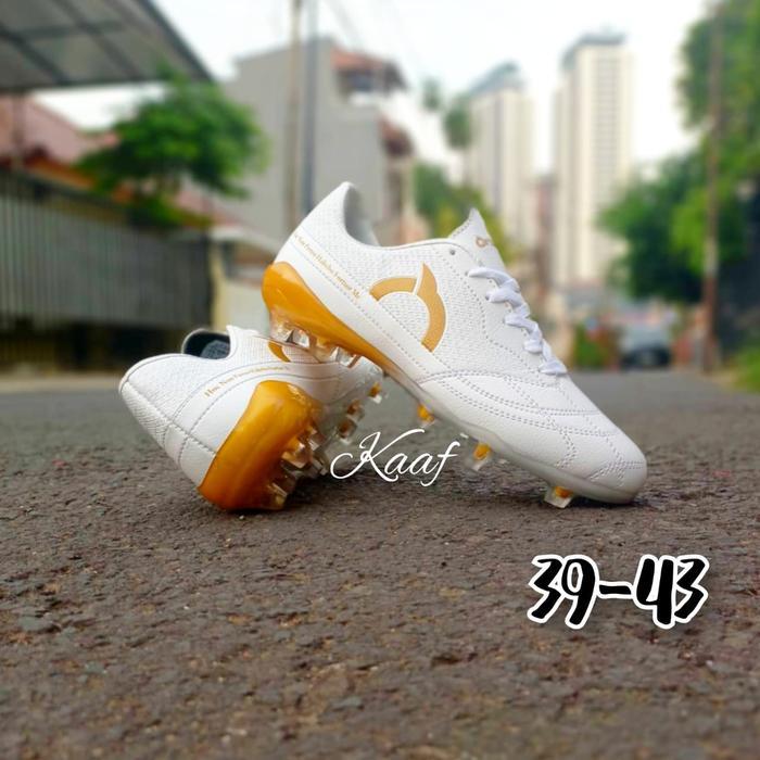 League - Sepatu Bola Ortus Catalyst Meister FG LE Sole Bening White Gold l White Red l White Blue l