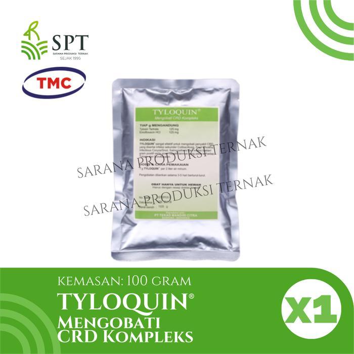 TYLOQUIN 100 GRAM OBAT AYAM CRD KOMPLEKS SNOT NGOROK CHOLERA