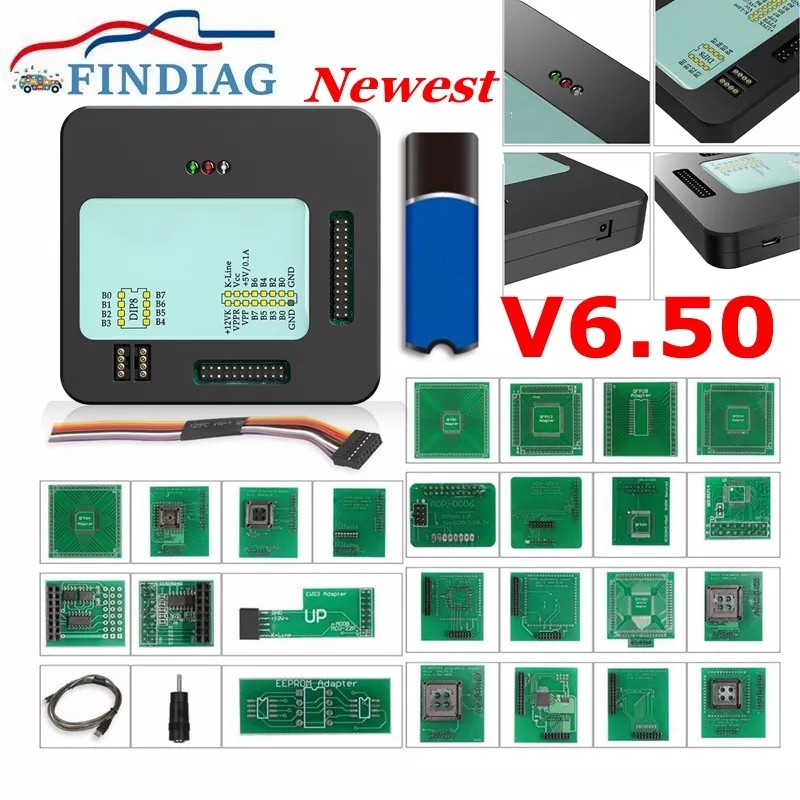 Newest 6.50 XPROG V6.50 Add New Authorization XPROG M Programmer Full Adapters ECU Chip Tunning Tool