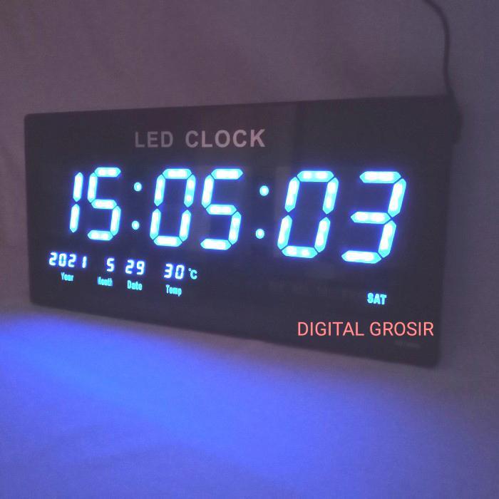 JAM DIGITAL LED TNT 4800 BIRU. JAM DINDING.