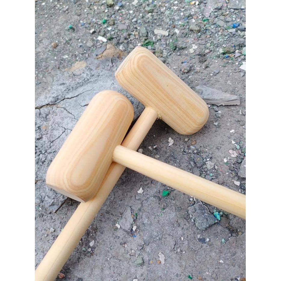 "New" Palu Kayu Ecoprint / Wooden Hammer Mainan Edukasi Anak