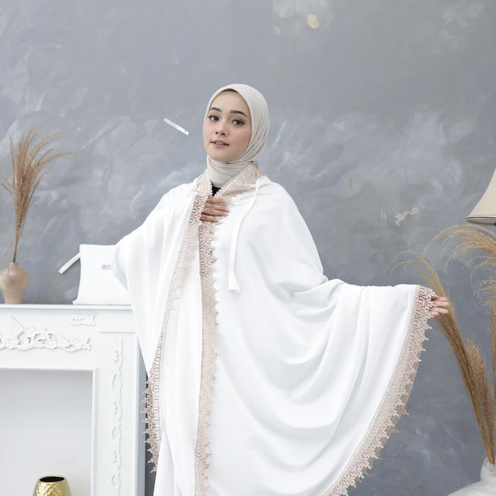 PREMIUM Mukena Mewah Arumi Katun Mikro import Premium 2 in 1 renda import