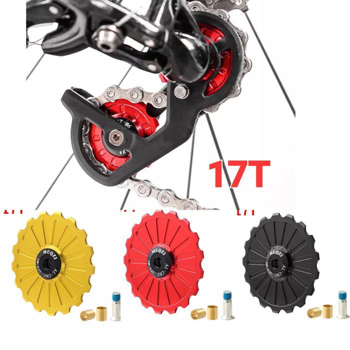 MUQZI PULLEY RD CERAMIC 17T WHEEL GUIDE PULLAY CERAMIC RD OSPW 17T