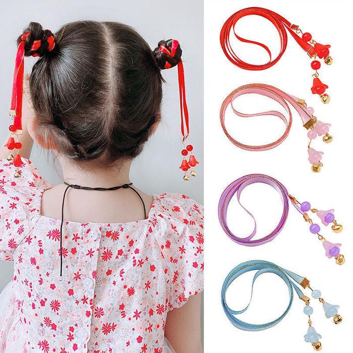 [KIDSFASHIONKOLEKSI] Pita Panjang Krincing Aksesoris Rambut Kepang Murah PIta Rambut Anak