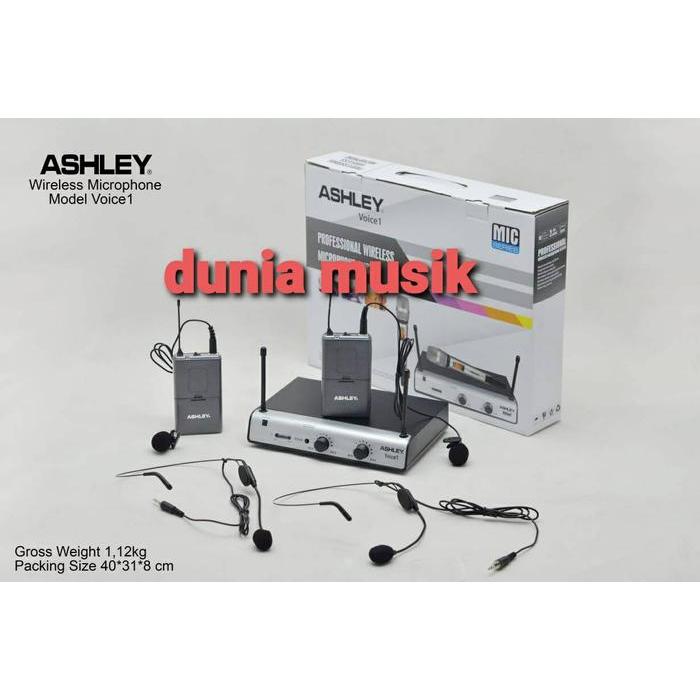 MIC WIRELESS PROFESIONAL ASHLEY VOICE 1 BANDO + JEPIT