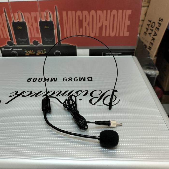 MIC WIRELESS CLIP ON JEPIT BISMARCK BM989 MK889 WIRELESS MICROPHONE