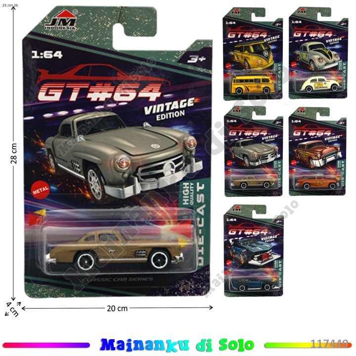 [Mainanku] Mainan Diecast Mobil / Motor 1:64 F/W GT#64