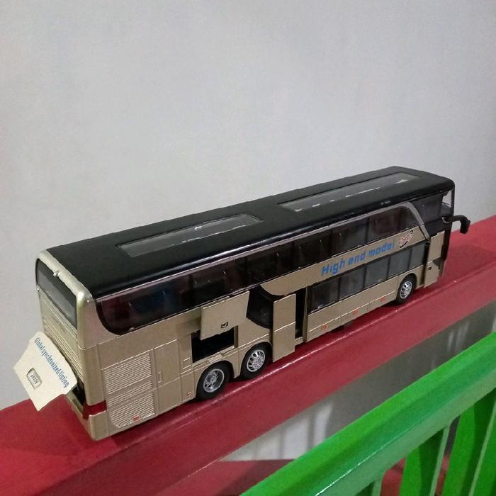 Diecast Bus Miniatur Bis Tingkat Double Decker Besi
