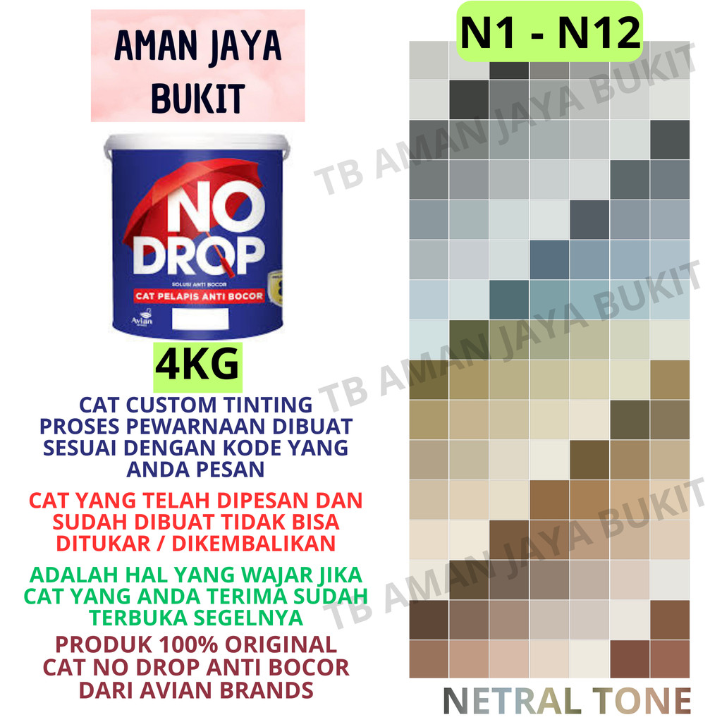 Cat No Drop 4KG Warna NETRAL COKLAT ABU-ABU HIJAU Pakai Mesin TINTING 888 Colour Sensation (PART 1)